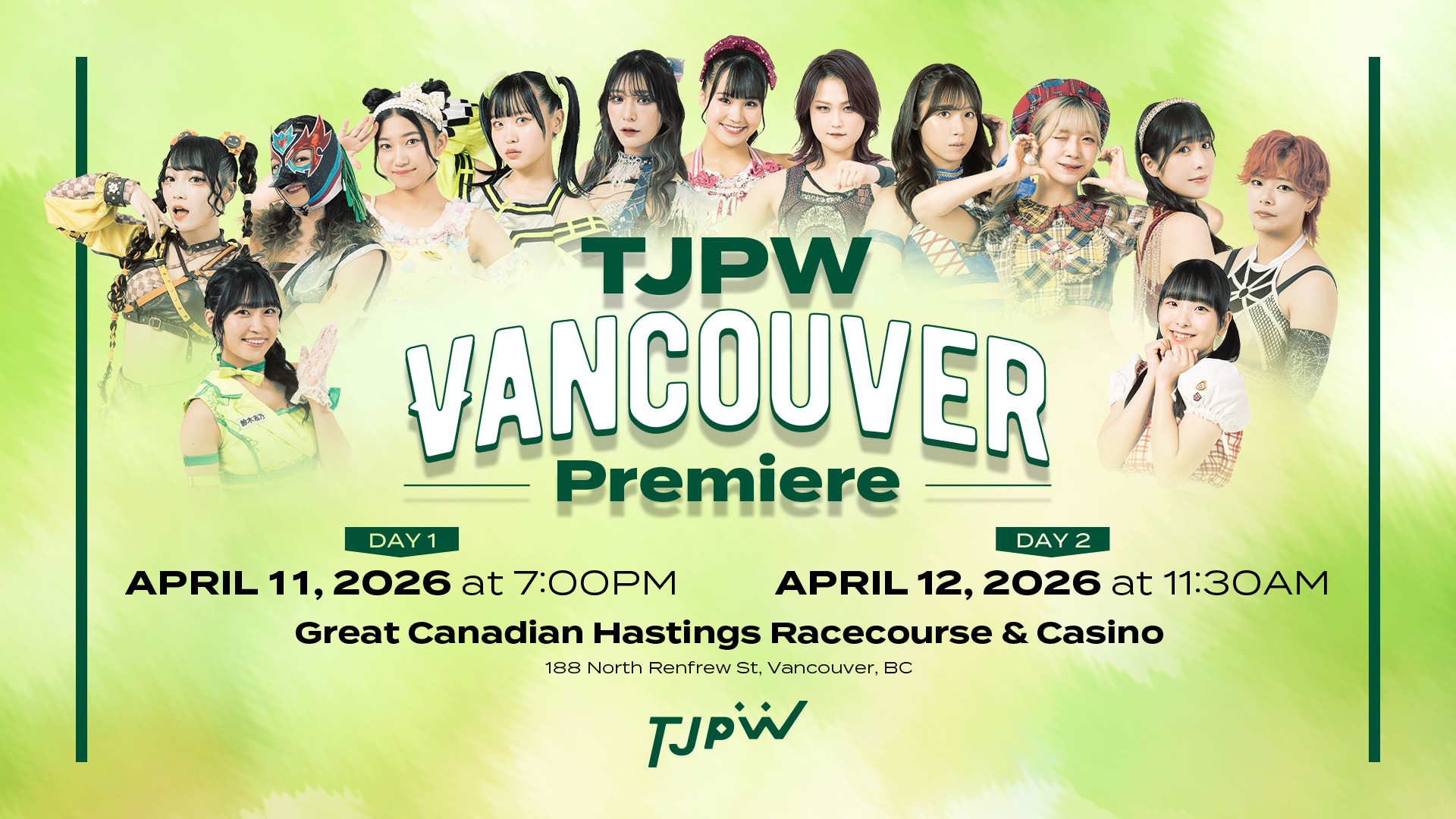 Participating wrestlers for TJPW’s Vancouver Premiere have been confirmed!