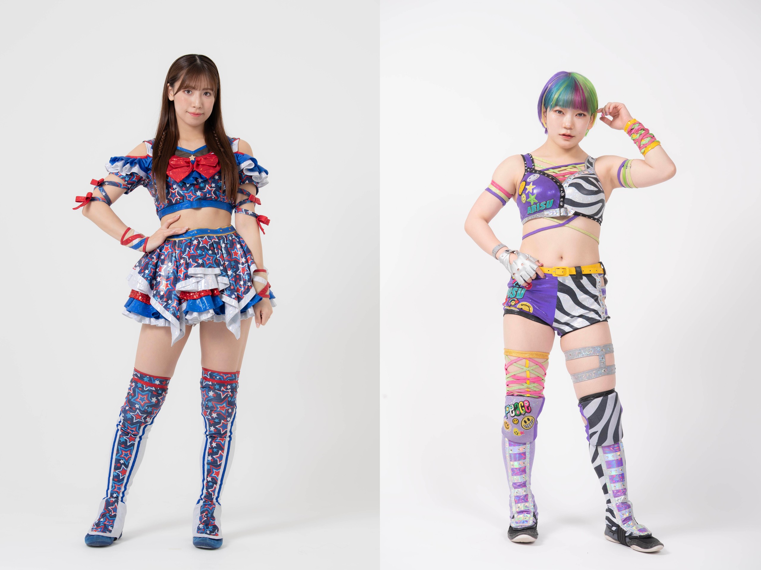 5月4日(月＝祝)後楽園ホール大会の開場時間中に荒井優希、遠藤有栖のコスチュームを展示！